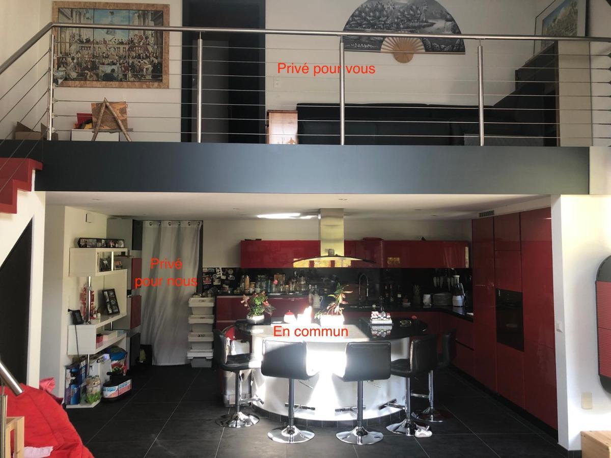 Grône Logement Chez L'Habitant Etage Independant מראה חיצוני תמונה